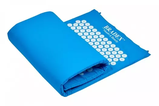 Коврик акупунктурный массажный - Нирвана, 125х50 см, синий