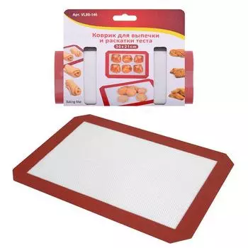Коврик для выпечки и раскатки теста, 30х21 см