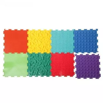 Коврик массажный модульный - 8 модулей, набор № 2, микс