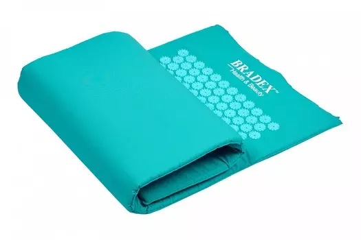 Коврик-сумка акупунктурный - Нирвана, 130х48 см, бирюзовый