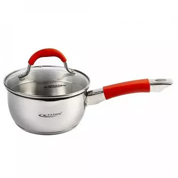 Ковш Катунь Аврора КТ07-K, 1,6л с крышкой, d-16 клёп.ручк