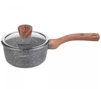 Ковш Катунь Пирит КТ-АЛ01-КВ16, 1,3л с/кр а/пр, 16*8см литой алюминий,толщина дна 4,5мм ,толщина сте