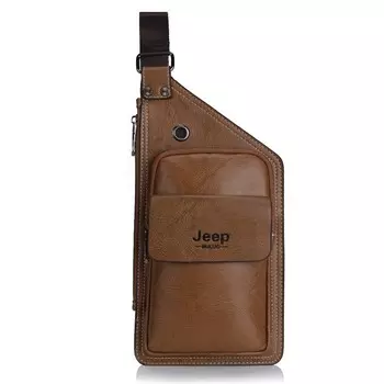 Кожаная сумка Jeep buluo, Коричневый