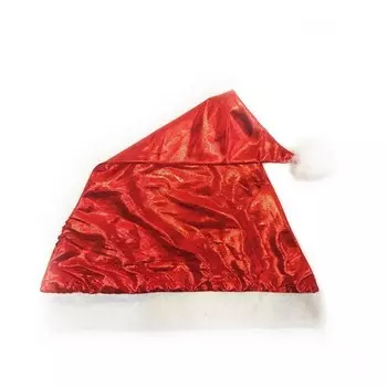 Красный новогодний колпак из полиэстера