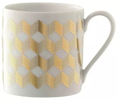 Кружка Signature, Chevron, 340 мл, золото