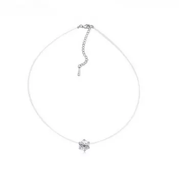 Кулон - На леске (подвеска невидимка), в ассортименте, Серебро