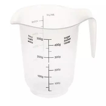 Кувшин мерный 0,5л прозрачно-белый