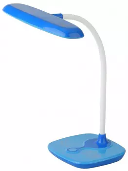 Лампа детская светодиодная ЭРА NLED-432-6W-BU, 6 Вт, цвет арматуры: белый, цвет плафона/абажура: синий