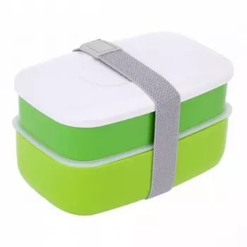 Ланч-бокс с двумя отделениями и приборами, 1,2 л