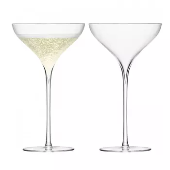 LSA Набор бокалов Savoy champagne saucer SA06 2 шт 250 мл прозрачный