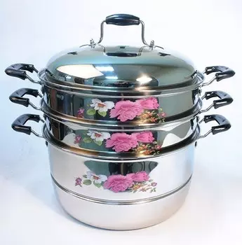 Мантоварка Kelli KL-4244-30, трехуровневая