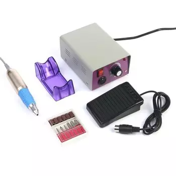 Машинка для маникюра и педикюра LuazON LMH-03, педаль, 6 насадок, 25000 об/мин.