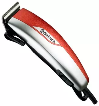 Машинка для стрижки Sakura , серебристый/красный
