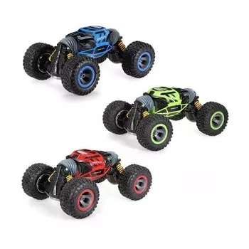 Машинка перевертыш на радиоуправлении Leopard King Zhengguang, зеленый