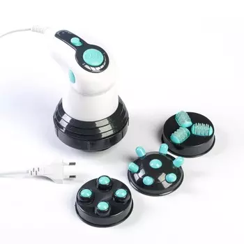 Массажер для тела LuazON LMZ-051, антицеллюлитный, 2 режима, 4 насадки, 220 В