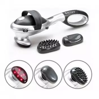 Вибромассажер ручной ZENET ZET-719 серебристый