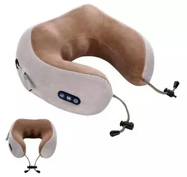 Массажная подушка с термороликами