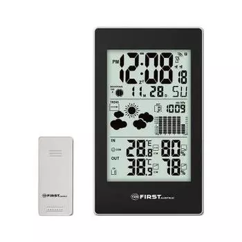 Метеостанция First FA-2460-4-BA, беспроводной датчик, комнатная и уличная температура, влажность, давление