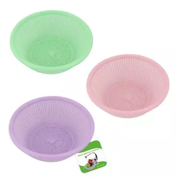 Миска-дуршлаг - Сеточка, 19х6 см, цвет микс