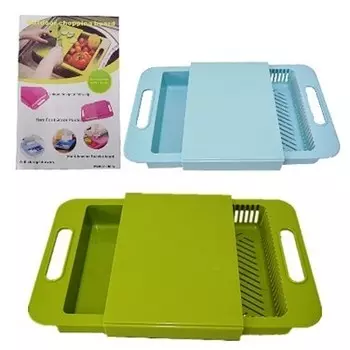 Многофункциональная разделочная доска Outdoor chopping board, голубой