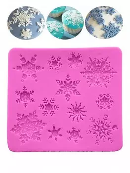 Молд кондитерский - Снежинки