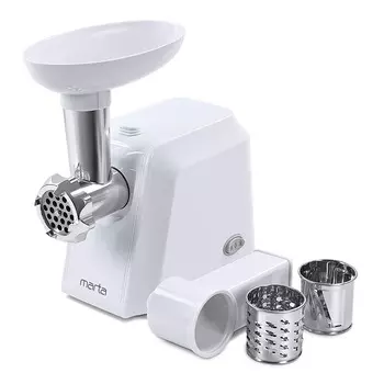 Мясорубка MARTA MT-2089, белый жемчуг