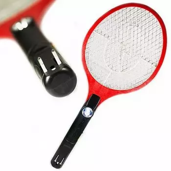 Мухобойка электрическая на аккумуляторе с фонариком