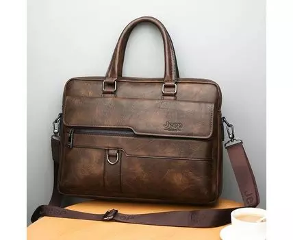 Мужская сумка портфель Jeep Buluo, коричневый