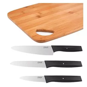 Набор из 3 ножей и разделочной доски Smart Rondell 655-RD