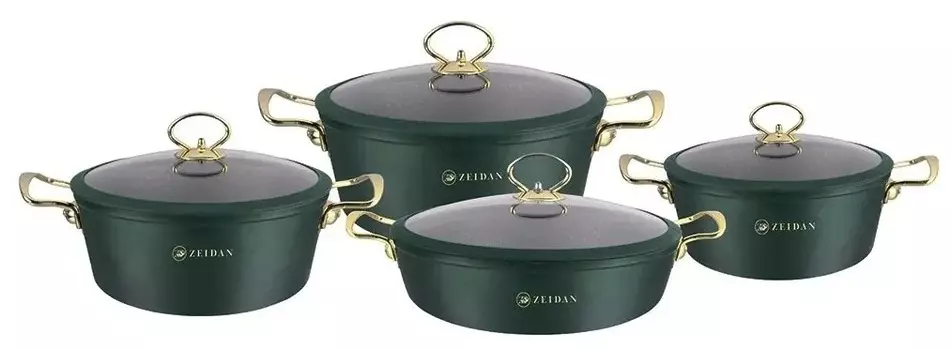 Набор кастрюль Zeidan Z-50812 Murena, 8 предметов