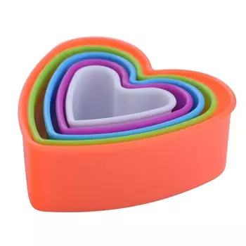 Набор кулинарных форм - Сердце, 5 шт.