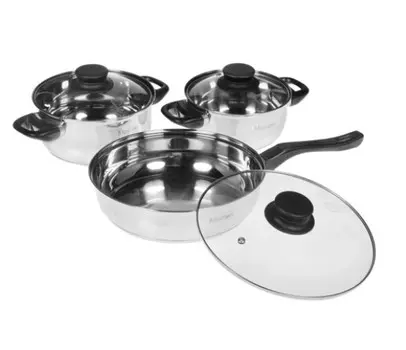 Набор посуды MercuryHaus MC-7013 6 пр. серебристый