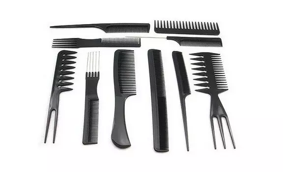 Набор расчёсок в чехле - 10 шт.