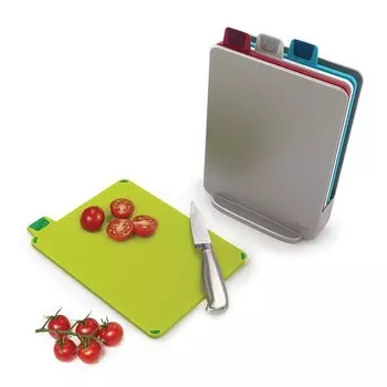 Набор разделочных досок Joseph Joseph Index™ Compact Mini, 21х15 см, 4 шт., серебристый