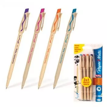 Набор ручек шариковых - Пиши-Стирай, 4 цвета Paper Mate Replay