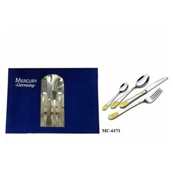 Набор столовых приборов Mercury MC-6171 24-предмета (Версаче синий бархат)