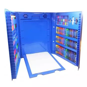 Набор юного художника с мольбертом, 176 предметов, голубой