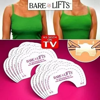 Наклейки для груди «невидимый бюстгальтер» Bare Lifts