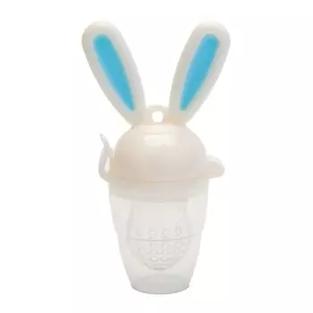 Ниблер силиконовый - Зайчик, Голубой
