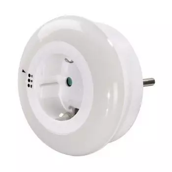 Ночник диодный с датчиком и розеткой - Кольцо Сатурна