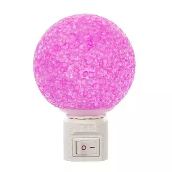 Ночник Шарик с выключателем - 4 диода, цвет микс
