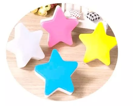 Ночник светодиодный от сети - Звезда, цвет микс