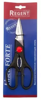 Ножницы REGENT inox Forte кухонные, 20 см, черный