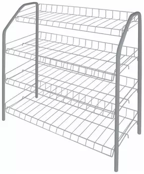 Обувница Nika ЭТ1 , размер (ШхГ): 66х28 см , цвет: серый