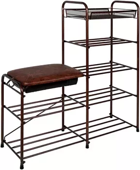 Обувница ЗМИ ПДОсСя 360 , размер (ШхГ): 89х30 см , цвет: Медный Антик коричневый