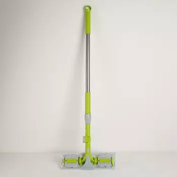 Окномойка с телескопической стальной ручкой, 31х8х98(140) см, цвет микс