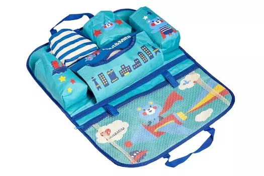 Органайзер для автомобиля детский, голубой