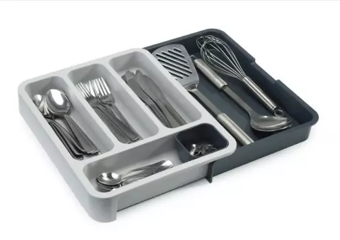 Органайзер для столовых приборов Joseph Joseph DrawerStore раздвижной серый