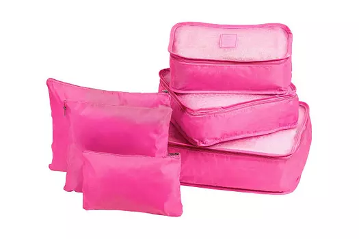 Органайзеры комплект 6 шт. однотонные, розовый