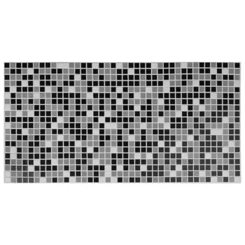 Панель ПВХ - Мозаика чёрная, 955х480 мм